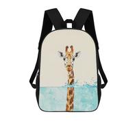 sinyumoney Giraffe in Water Minimalist Mochilas Para Niños 17inch Mochila Escolar Mochila Escolar Impresa En 3D Para Niños De Primaria Y Secundaria