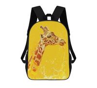 sinyumoney Giraffe Orange Juice Mochila Escolar De 17 Pulgadas Para Adolescentes, Con Estampado 3D, Ajustable Y Con Bolsillos, Ideal Para Niños, Niñas Y Estudiantes.