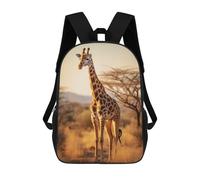 sinyumoney Giraffe Portrait Mochila Infantil Para Niñas Y Niños, Mochila De Día, Escuela Primaria, Perfecta Para La Vuelta Al Cole O Educación Física, Regalos Y Viajes 17inch