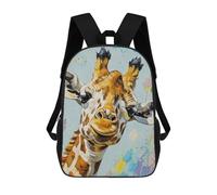 sinyumoney Giraffe Portrait Painting Mochila Escolar Grande Resistente Al Agua Para Portátil Para Adolescentes, Niñas, Niños, Mujeres Y Hombres 17inch