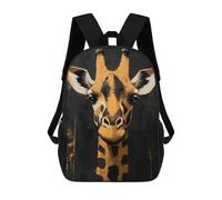 sinyumoney Giraffe Portrait Painting Mochila Escolar Mochila Para Niños Impresa En 3D Mochilas Infantiles Para Niños Y Niñas Mochilas Escolares Mochilas De Viaje Para Niños 17inch