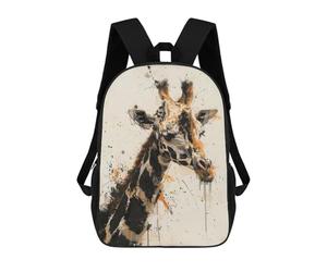 sinyumoney Giraffe Profile Painting Mochila Escolar Para Niñas Mochila Impermeable Mochila Informal De Día Mochila Ligera Para Niño Y Niña Mochila Escolar 17inch