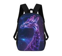 sinyumoney Giraffe Space Animal Mochila Escolar Grande, Ligera E Informal: Perfecta Para Viajes, Trabajo Y Uso Diario 17inch