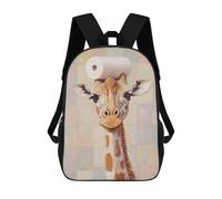 sinyumoney Giraffe with Toilet Paper Mochila Escolar Impresa En 3D Mochilas Informales Para Niños Mochila Escolar Impresa En 3D Para Niños De Primaria Y Secundaria 17inch
