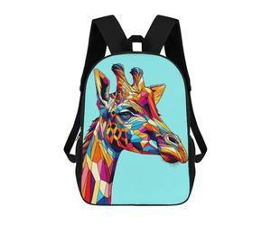 sinyumoney Giraffe Wpap Pop Art Mochila Escolar Informal Para El Día A Día, Para La Escuela, El Trabajo Y Los Viajes Para Niñas Y Adolescentes 17inch