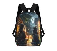 sinyumoney Girl in Rainy Japan Street Mochila Grande Escolar Para Niños - Perfecta Para Viajes, Trabajo Y Uso Diario 17inch