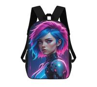 sinyumoney Girl Neon Mochila Escolar Para Ordenador, Para El Colegio/trabajo/viajes Para Niñas, Niños Y Adolescentes 17inch