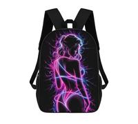 sinyumoney Girl Sexy Neon Mochila Escolar Mochilas Escolares Para Niñas Y Niños Mochila Con Bolsillo Mochila Escolar De Moda Mochila Infantil 17inch
