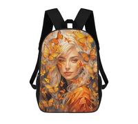 sinyumoney Girl with Butterflies Mochila Escolar Para Niños Con Impresión 3D, Mochila Moderna Para Niños Y Niñas, Mochila Informal Para Estudiantes. 17inch