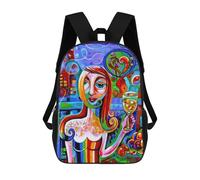 sinyumoney Girl With Chardonnay Mochilas Impresas En 3D Para Niños, Mochila Escolar, Mochila Informal Para Exteriores, Mochila Informal De Moda Para Niños, Lindas Bolsas De Viaje 17inch