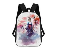 sinyumoney Girls Flowers Geisha 002 Mochilas Escolares Para Niños Y Niñas, Mochilas Deportivas Informales Para Primaria, Mochilas De Gran Capacidad Para Libros 17inch