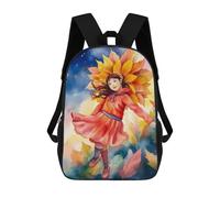 sinyumoney Girls Flowers Mochila Infantil Escolar Para Niños Con Estampado 3D De Dibujos Animados, Mochila Escolar Para Estudiantes, Mochila Para Portátil Para Niños Y Niñas 17inch