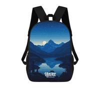 sinyumoney Glacier National Park Night Mochilas Impresas En 3D Para Niños 17inch Mochilas De Moda Informales Para El Día A Día, Bolsas De Viaje, Mochilas Informales Para Exteriores Para Niños Y Niñas