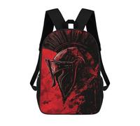 sinyumoney Gladiator Helmet Art Print Mochila Mochila Informal Para El Día A Día, Para La Escuela, El Trabajo Y Los Viajes Para Hombres, Mujeres Y Adolescentes 17inch