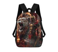 sinyumoney Gladiator Vs. Lion Epic Battle -2 Mochila Escolar, De Negocios, Para Portátil, Unisex, Informal, Para Adolescentes, Chicas, Chicos, Mujeres Y Hombres 17inch