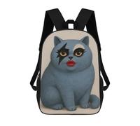 sinyumoney Glam Rock Cat Mochila Escolar Infantil Impresa En 3D Para Niños, Mochilas De Viaje, Bolsas Para Libros, Mochila Escolar Infantil 17inch