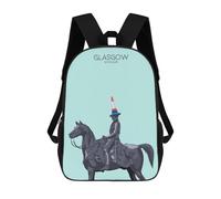 sinyumoney Glasgow City Snippet Mochilas Infantiles Impresas En 3D, Mochilas De Moda Informales, Mochilas De Viaje Bonitas, Mochilas Informales Para Exteriores Para Niños Y Niñas 17inch