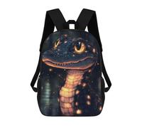 sinyumoney Glowing Baby Crocodile Mochila Escolar Infantil Impresa En 3D Para Niños, Mochilas De Viaje, Bolsas Para Libros Para Niños Estudiantes De Primaria 17inch