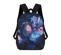 sinyumoney Glowing Butterflies Mochila Ronaldo, Mochila Infantil, Mochila Escolar Para Estudiantes, Mochila Para Libros, Mochila Escolar Impresa En 3D Para Niños Y Niñas, 17inch