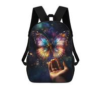 sinyumoney Glowing Butterfly Magic Mochilas Para Niños 17inch Mochila Escolar Mochila Escolar Impresa En 3D Para Niños De Primaria Y Secundaria