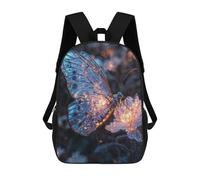 sinyumoney Glowing Butterfly on Flower Mochila Infantil Para Niñas Y Niños, Mochila De Día, Escuela Primaria, Perfecta Para La Vuelta Al Cole O Educación Física, Regalos Y Viajes 17inch
