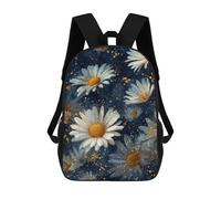sinyumoney Glowing Daisy Wallpaper Mochila Escolar Infantil Impresa En 3D Para Niños, Mochila De Viaje De Alta Capacidad, Mochilas Para Libros De 17 Pulgadas Para Niños
