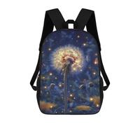 sinyumoney Glowing Dandelion Garden Mochila Escolar Para Secundaria Y Preparatoria. Mochila Informal Para Adolescentes, Chicas, Chicos, Mujeres Y Hombres. 17inch