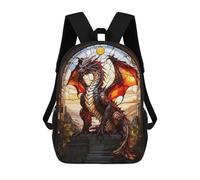 sinyumoney Glowing Dragon Stain Mochila Infantil Con Impresión 3D, Mochila Escolar Para Niños, Mochila Informal Divertida Para Niños Y Adolescentes 17inch