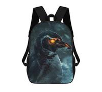 sinyumoney Glowing Eyes Penguin Mochilas Escolares Mochilas Escolares De Secundaria Mochila Informal Para Acampar Aventuras Al Aire Libre Y Viajes Diarios 17inch
