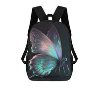sinyumoney Glowing Fantasy Butterfly-1 Mochila Escolar Para Trabajo, Negocios, Universidad, Escuela Para Hombres/mujeres 17inch
