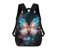 sinyumoney Glowing Fantasy Butterfly Mochila Escolar, De Negocios, Para Portátil, Unisex, Informal, Para Adolescentes, Chicas, Chicos, Mujeres Y Hombres 17inch