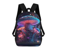 sinyumoney Glowing Fantasy Mushrooms Mochilas Para Niños 17inch Mochila Escolar Mochila Escolar Impresa En 3D Para Niños De Primaria Y Secundaria