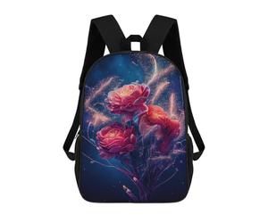 sinyumoney Glowing Fireworks Rose Bouquet Mochila Escolar Grande Para Niños, Niñas, Adolescentes, Hombres Y Mujeres 17inch