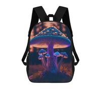 sinyumoney Glowing Forest Mushrooms-6 Mochilas Para Niños Mochila Escolar Mochila Escolar Impresa En 3D Para Niños Estudiantes De Primaria Y Secundaria 17inch