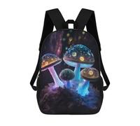 sinyumoney Glowing Forest Mushrooms Decor Mochila Escolar Ligera Mochila Escolar De Día Mochila Para Libros Para La Universidad Para Acampar Aventuras Al Aire Libre Y Viajes Diarios 17inch
