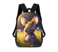 sinyumoney Glowing Garden Mouse Mochila Escolar De 17 Pulgadas Impresa En 3D Mochilas Infantiles Mochila Genial Impresa En 3D Para Niños De Primaria Y Secundaria
