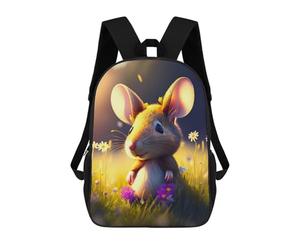 sinyumoney Glowing Garden Mouse Mochila Escolar, Mochila De Negocios, Mochila Impermeable Para Libros Para Hombres, Mujeres Y Adolescentes 17inch