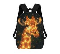 sinyumoney Glowing Giraffe Animal Mochilas Escolares, Mochilas Para Portátil, Mochilas Para Camping, Aventuras Al Aire Libre Y Viajes Diarios 17inch