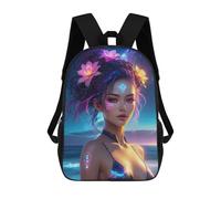 sinyumoney Glowing Girl 17inch Mochila Escolar Impresa En 3D Para Niños, Mochila Escolar Informal De Moda, Mochilas De Viaje Para Niños Y Estudiantes.