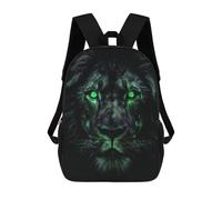 sinyumoney Glowing Green Lion Eyes Mochilas Escolares, De Viaje Y Universitarias Para La Escuela/trabajo/viajes 17inch