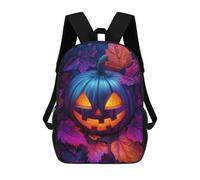 sinyumoney Glowing Jack-o-Lantern Mochilas Impresas En 3D Para Niños, Mochila Escolar, Mochila Informal Para Exteriores, Mochila Informal De Moda Para Niños, Lindas Bolsas De Viaje 17inch
