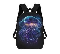 sinyumoney Glowing Jellyfish Art Print-3 Mochila Escolar, Mochila De Viaje Para La Universidad, Mochilas Para Niñas Y Adolescentes 17inch