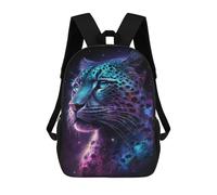 sinyumoney Glowing Leopard Art Print-1 Mochila Escolar De Moda, Mochila Para Material Escolar, Mochila Impermeable Informal Para Acampar, Aventuras Al Aire Libre Y Viajes Diarios 17inch