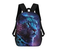 sinyumoney Glowing Leopard Art Print-3 Mochila Escolar Para Institutos De Secundaria Mochila Informal - Perfecta Para Viajes, Trabajo Y Uso Diario 17inch