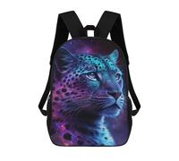 sinyumoney Glowing Leopard Art Print Mochila Escolar Resistente Al Agua Para Ordenador Portátil: Perfecta Para Viajes, Trabajo Y Uso Diario 17inch