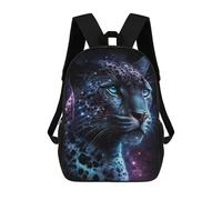 sinyumoney Glowing Leopard Portrait Mochila Escolar De 17 Pulgadas Impresa En 3D Mochilas Infantiles Mochila Genial Impresa En 3D Para Niños De Primaria Y Secundaria