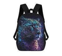 sinyumoney Glowing Leopard Wall Art Print Mochila Escolar Para Institutos De Secundaria Mochila Informal - Perfecta Para Viajes, Trabajo Y Uso Diario 17inch