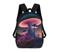 sinyumoney Glowing Mushroom Landscape Mochila Infantil Para Niñas, Mochila Escolar 3D, Mochila Para Niños Pequeños, Mochila Informal De Día, Mochila Escolar De Moda 17inch