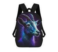 sinyumoney Glowing Neon Goat Art Print Mochila Escolar Ligera Para Aeropuerto Y Universidad Para Estudiantes. Mochila Para La Escuela/trabajo/viajes 17inch