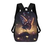 sinyumoney Glowing Night Butterfly Mochila Escolar Infantil Impresa En 3D Para Niños, Mochila De Viaje De Alta Capacidad, Bolsas Para Libros, Mochila Escolar Infantil 17inch